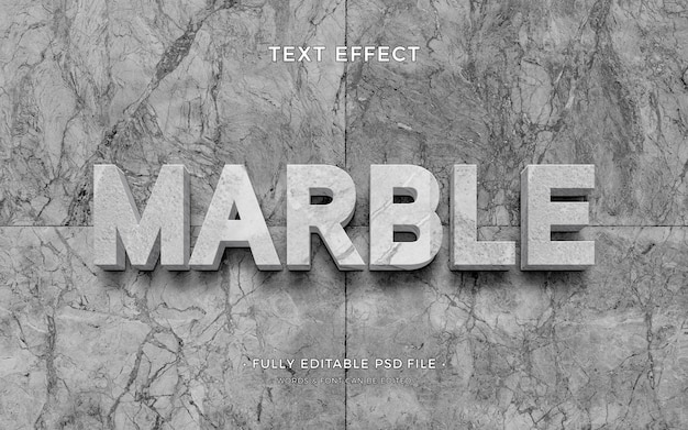 PSD marble text effect