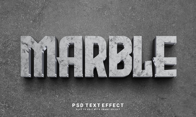 PSD marble text effect