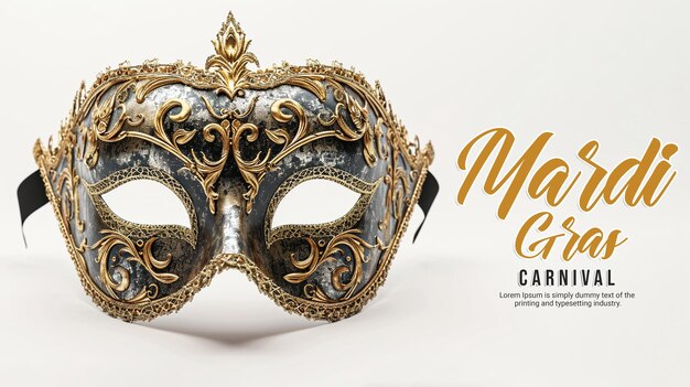 PSD mardi gras carnival background