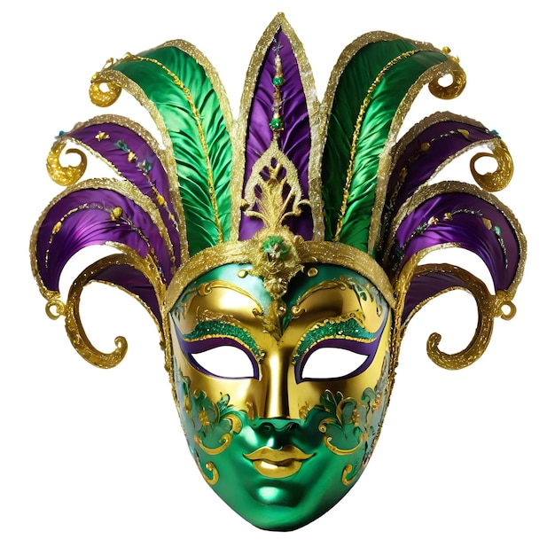 PSD maschera di mardi gras isolata