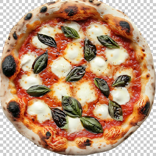 PSD margherita pizza png con sfondo trasparente