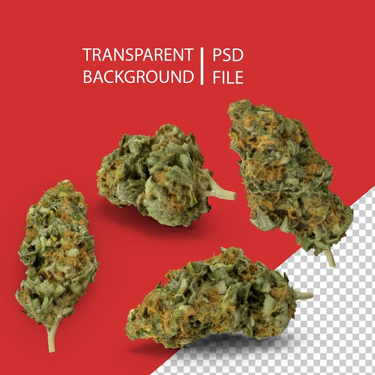 PSD марихуана бутон png