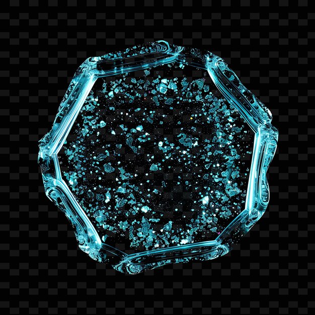 Marjoram Oil Combined With Aquamarine Glitters Creating a Sp Transparent Glitter Effect Element