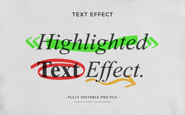 Markeert teksteffect