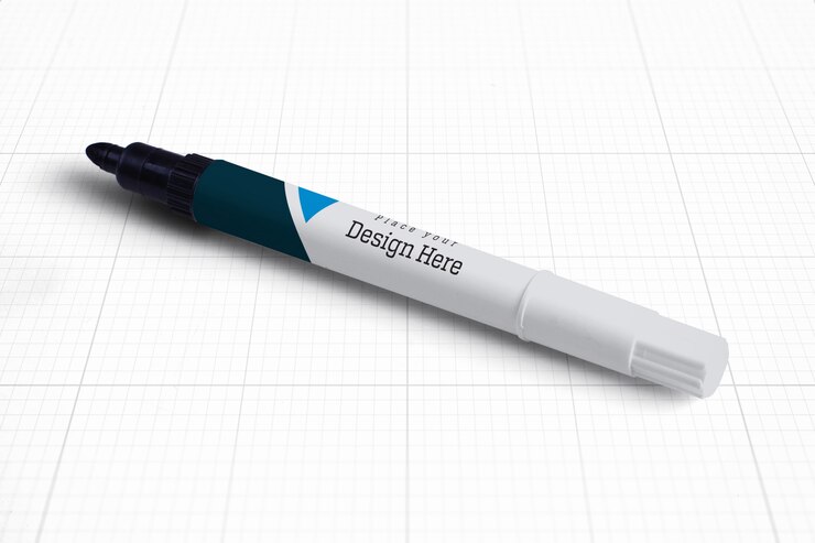 PSD marker pen mockup