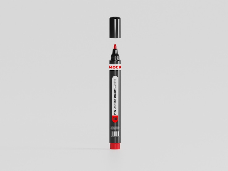 PSD marker pen mockup