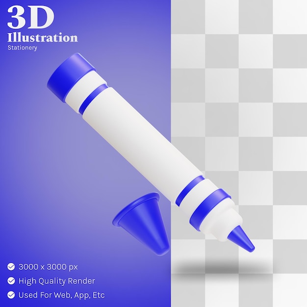 Markering illustratie 3d