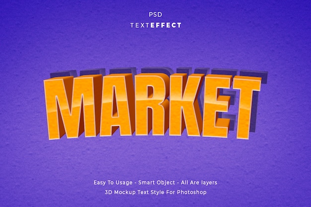 Market text effect style