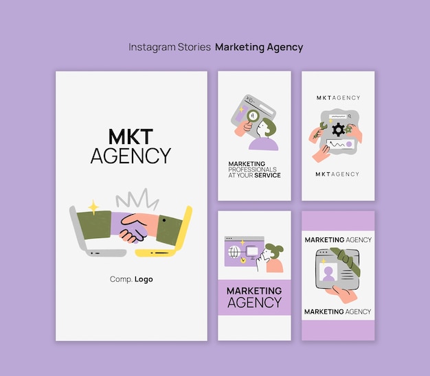 marketing agency template design