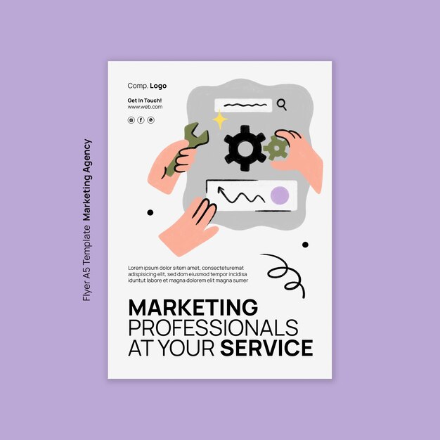 marketing agency template design