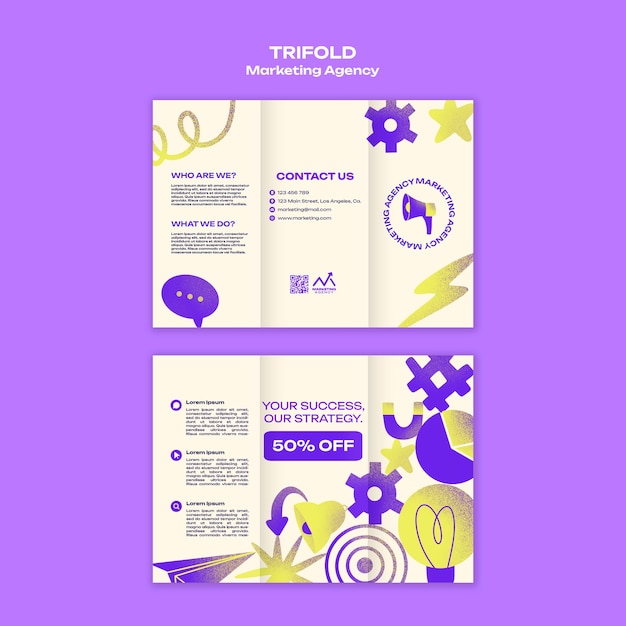 Marketing agency template design
