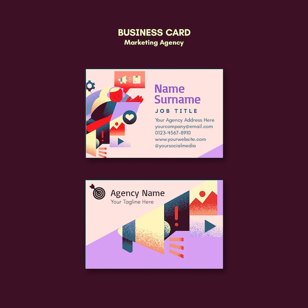 marketing agency template design