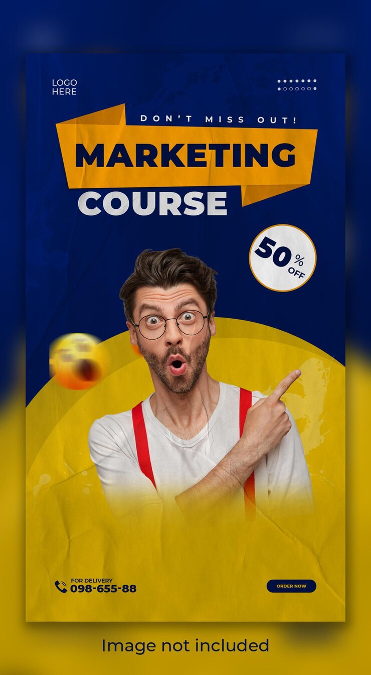 Marketing course sale with special discount story design