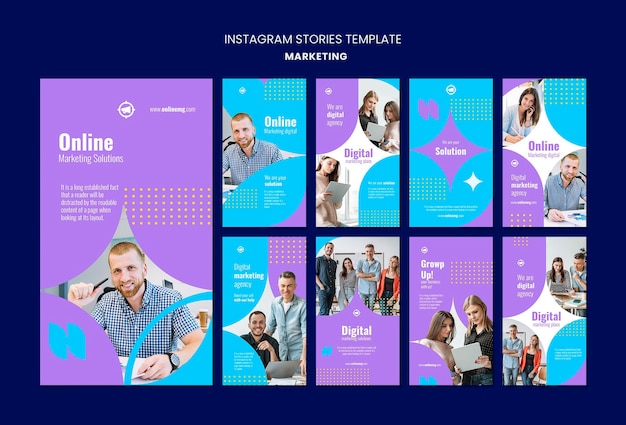PSD marketing instagram verhalen sjabloon