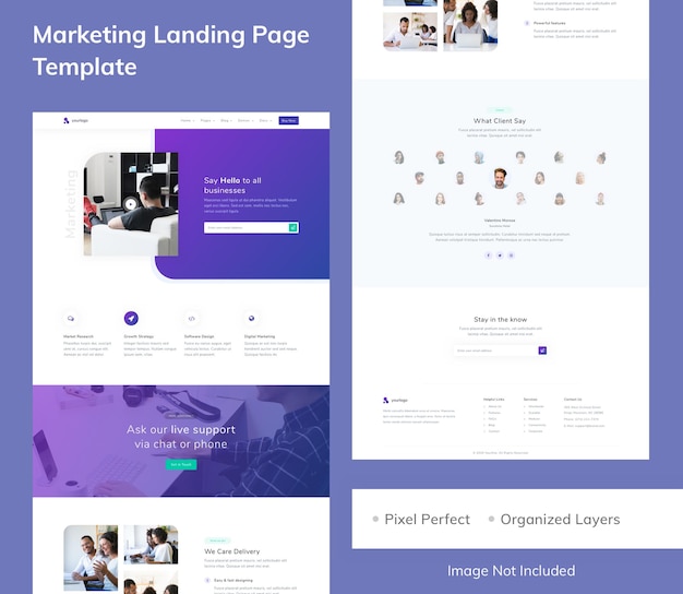 Marketing Landing Page Template