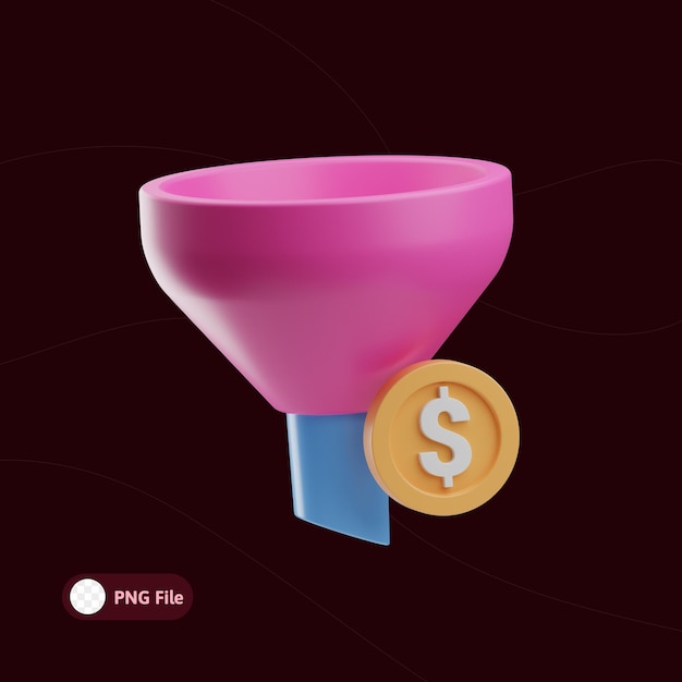 marketing object sales 3d illustration