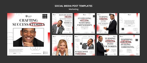 PSD marketing template design