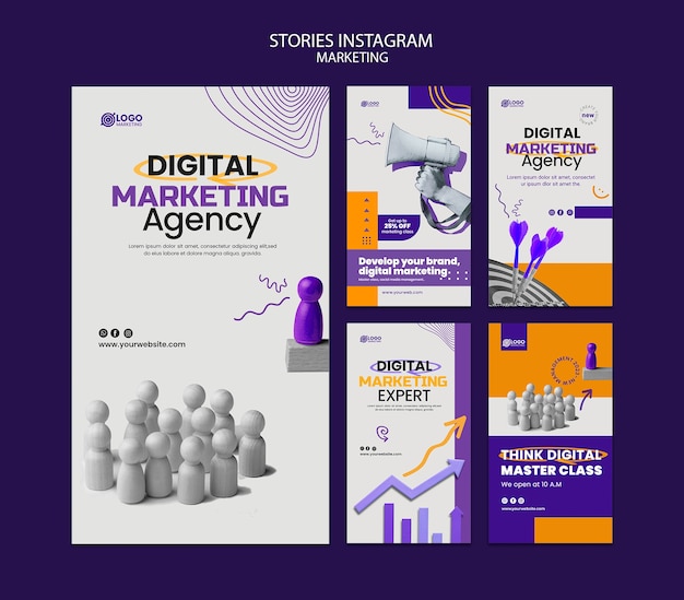 PSD marketingconcept instagram-verhalen