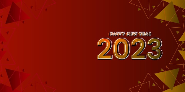 Marry christmas and happy new year 2023 banner