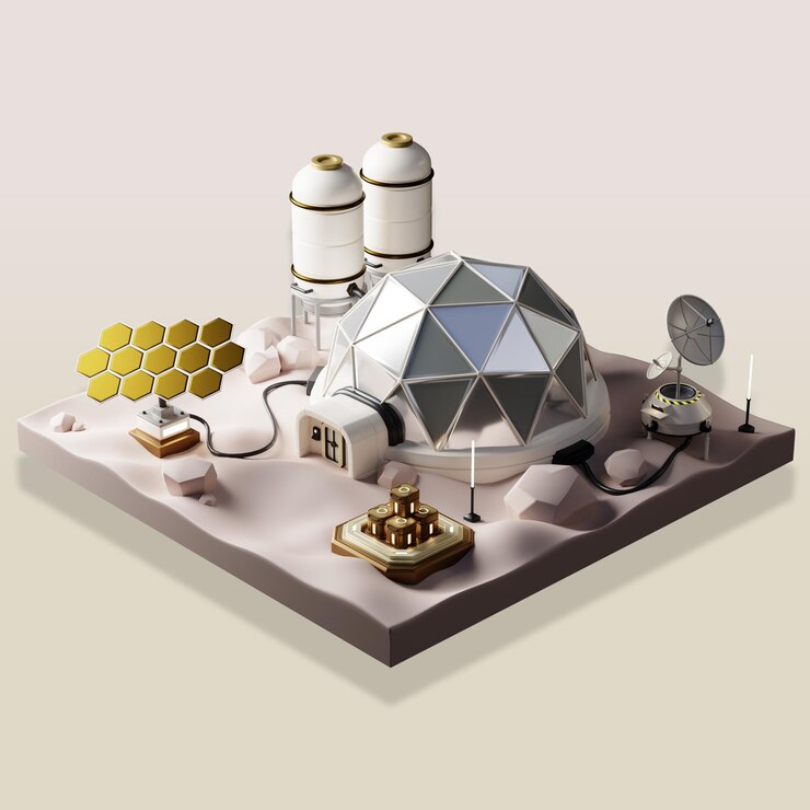 PSD 火星基地的未來同度視圖
