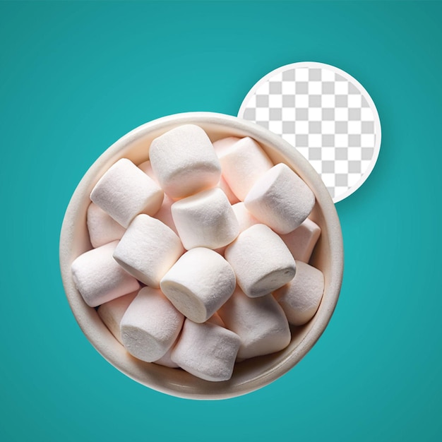 PSD file psd tagliato con marshmallow