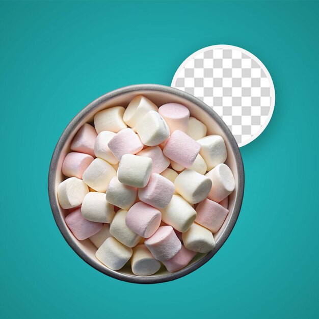 File psd tagliato con marshmallow