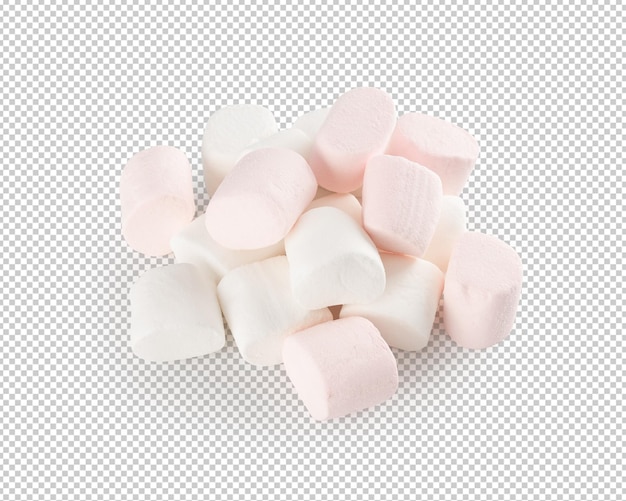 PSD marshmallow geïsoleerd