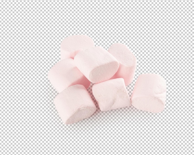 PSD marshmallow geïsoleerd