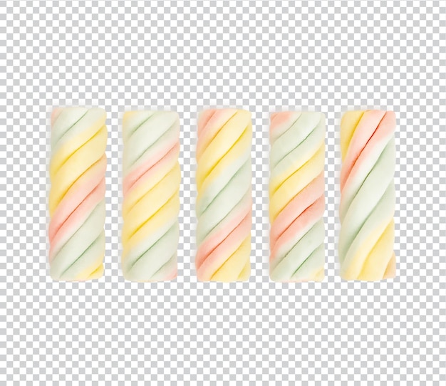 PSD marshmallows candy isolated premium psd