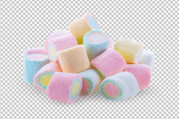 PSD marshmallows isolated on alpha layer