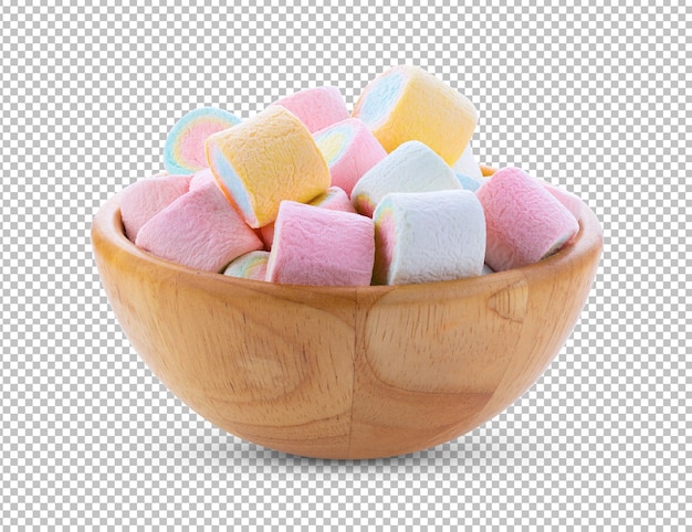 Marshmallows izolowane na warstwie alfa