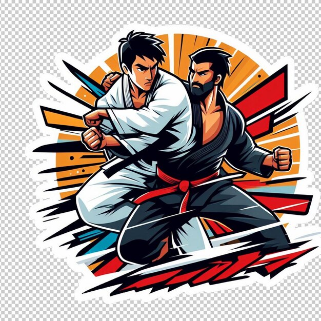 Martial art sticker