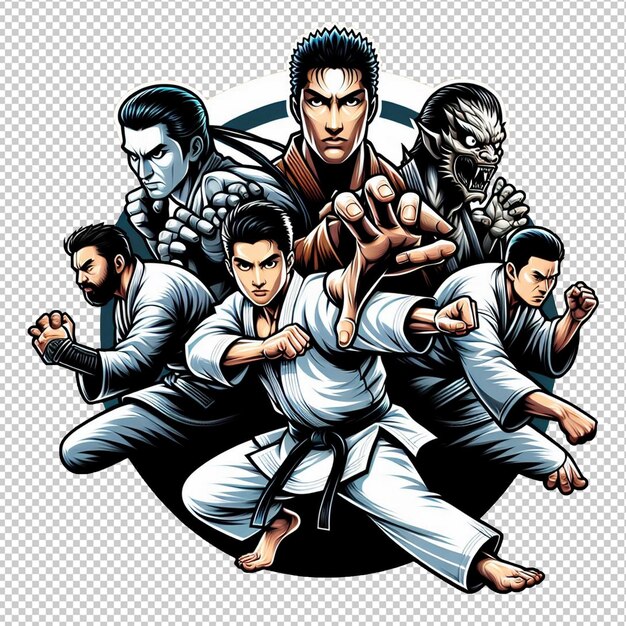 PSD martial art sticker