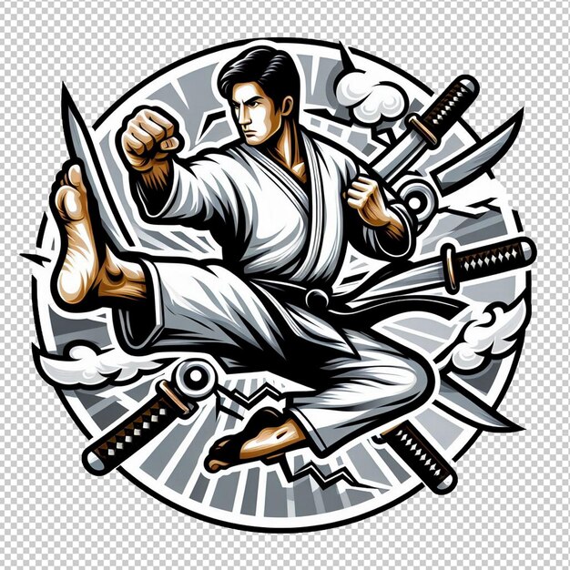 PSD martial art sticker