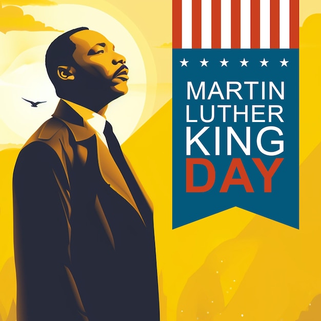 PSD post per la giornata di martin luther king