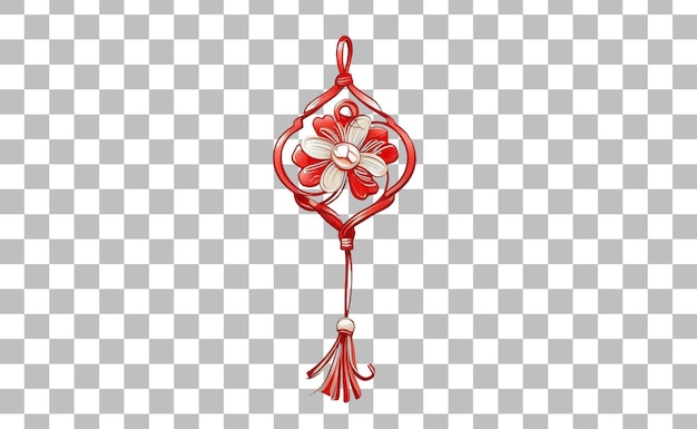 PSD martisor day red symbol icon isolated on whitebackground