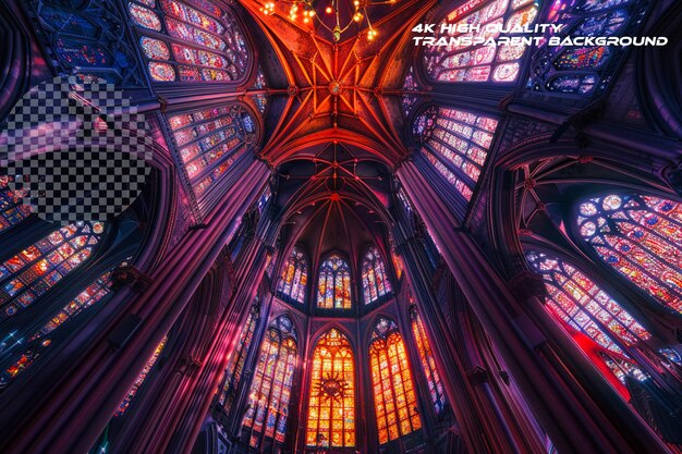 marveling at the intricate architecture of a historic ca on transparent background