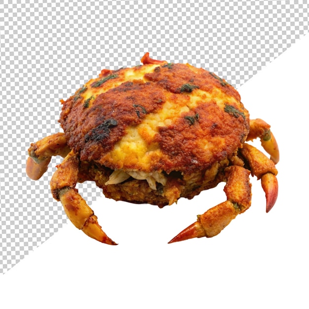 PSD maryland crab cake on transparent background