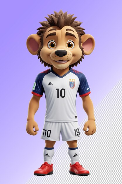 PSD a mascot with the number 10 on it