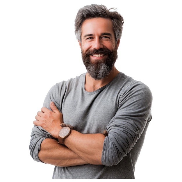 PSD masculine guy folded arms