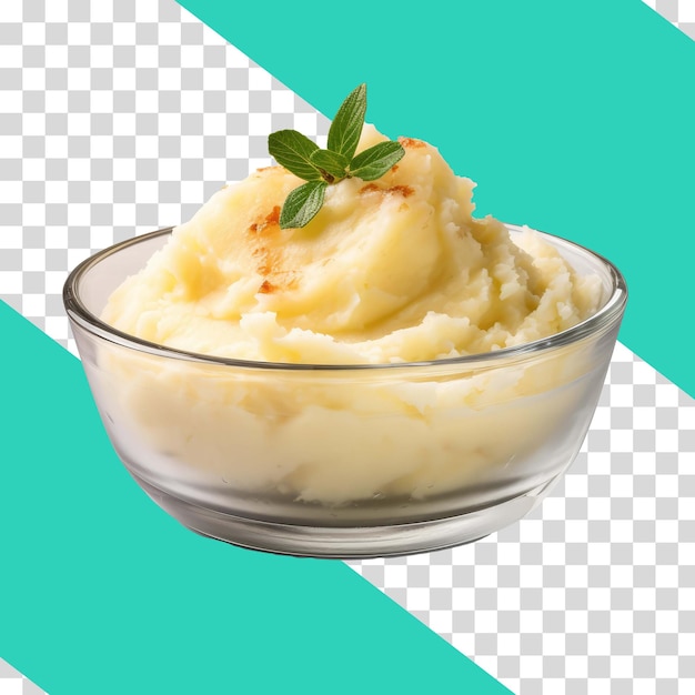 PSD mashed potatoes on transaprent background