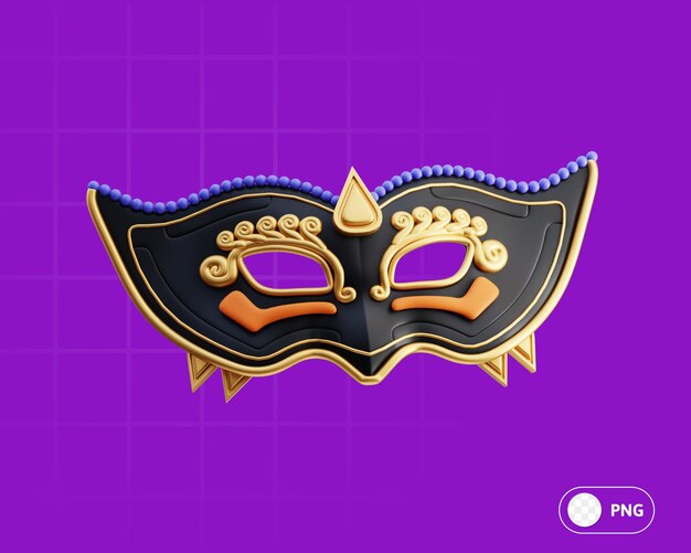 Mask carnival carnival 3d illustration