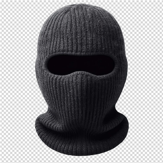 PSD a mask with a black face and a black mask on it