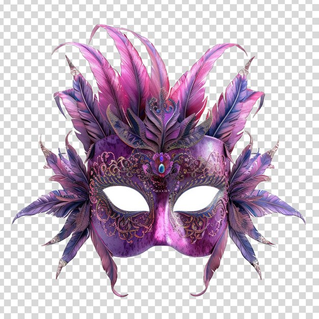 PSD a mask with a purple mask and a mask with a purple flower on it