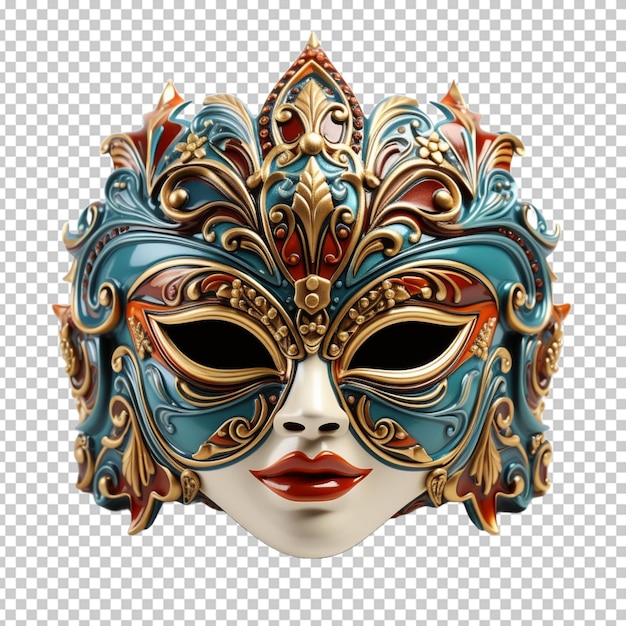 PSD maska mardi gras 3d renderowane png psd