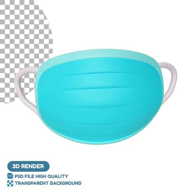 Masker 3D 일러스트 아이콘