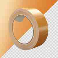 PSD masking tape brown isolated