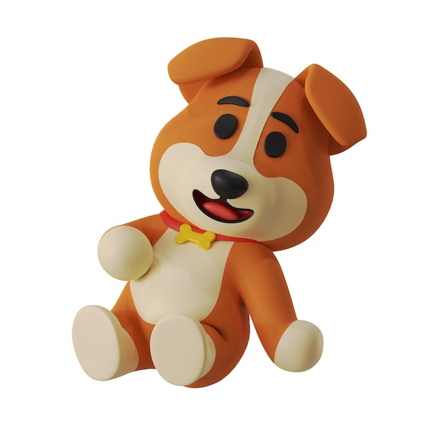 Maskotka psa z brzuchem Animal 3D