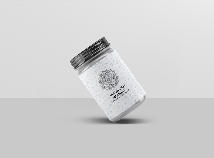 PSD mason jar-mockup