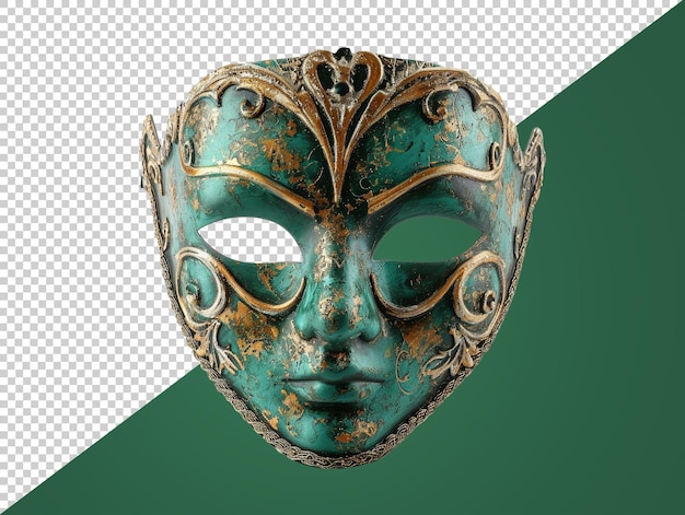 PSD masquerade mask with transparent background